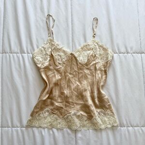 Nygard 100% silk lace camisole